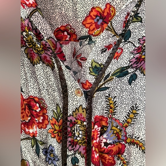 Maeve by Anthropologie Janie Flounced Peasant Blouse - Picture 6 of 13